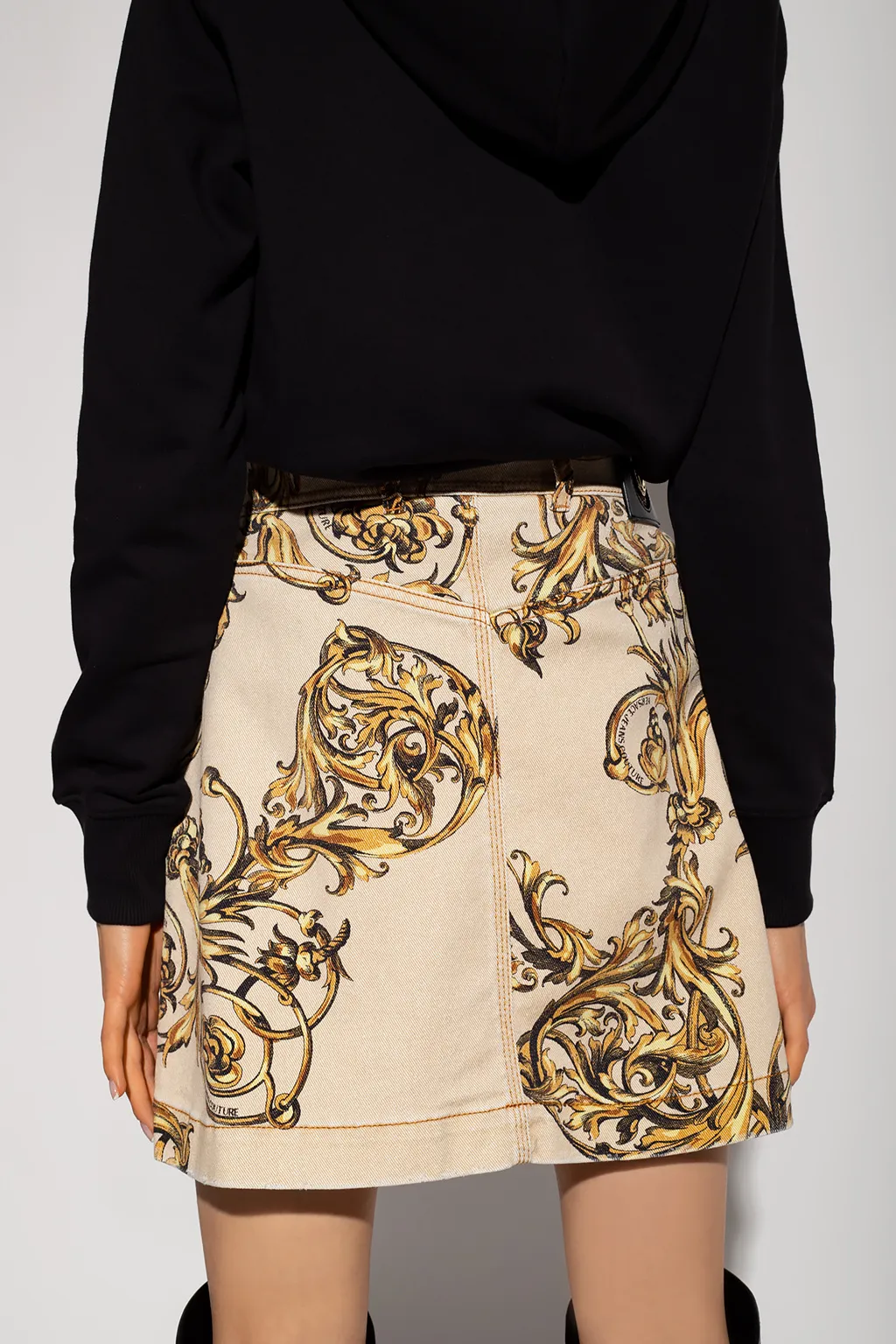 Ballog Printed Denim Skirt
