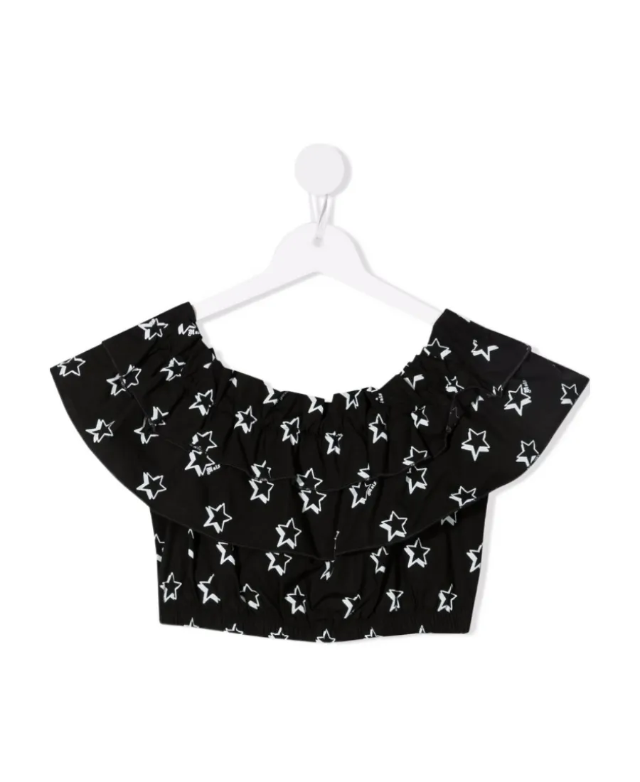 Star-Print Blouse