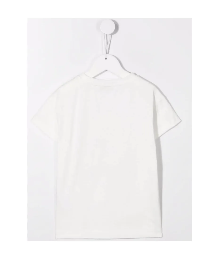 Monnalisa Teddy Bear-Printed Crewneck T-Shirt
