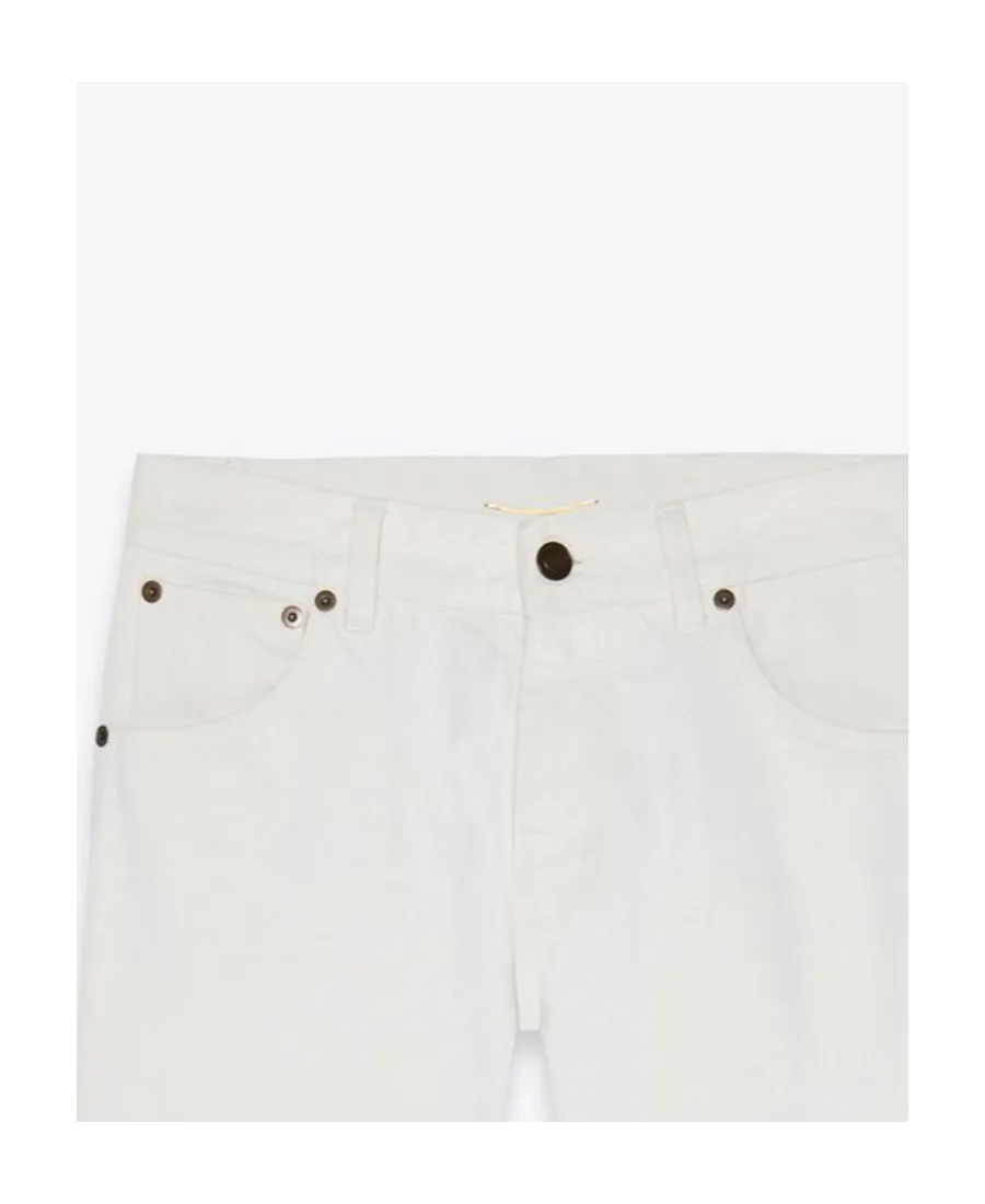 Saint Laurent Mid-Rise Slim Cut Shorts