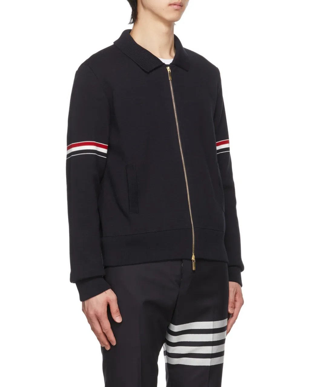 Rwb Stripe Detailed Cardigan