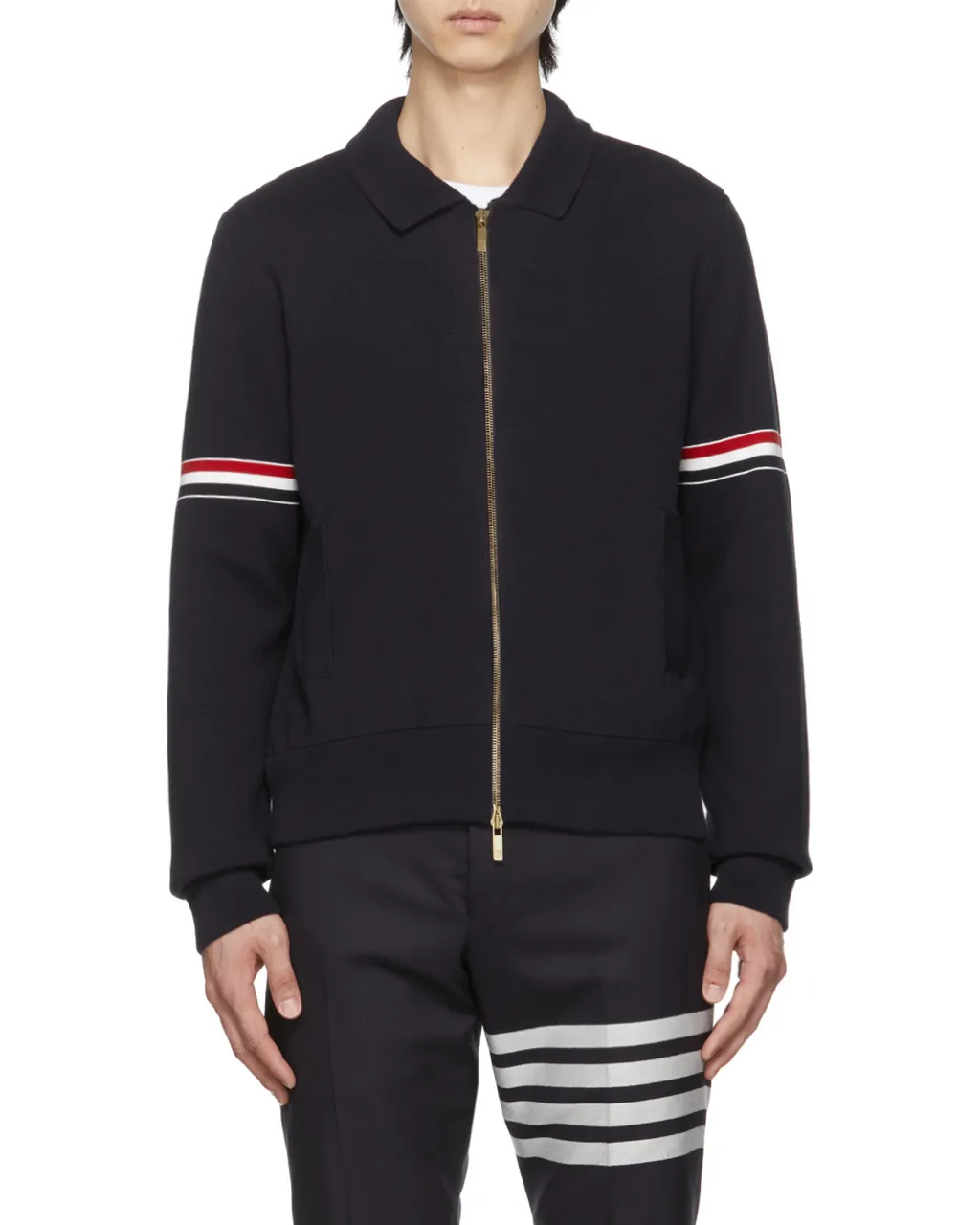 Rwb Stripe Detailed Cardigan