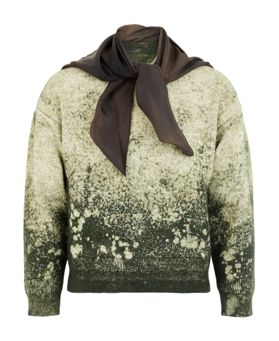 Discharged Wool Sweater