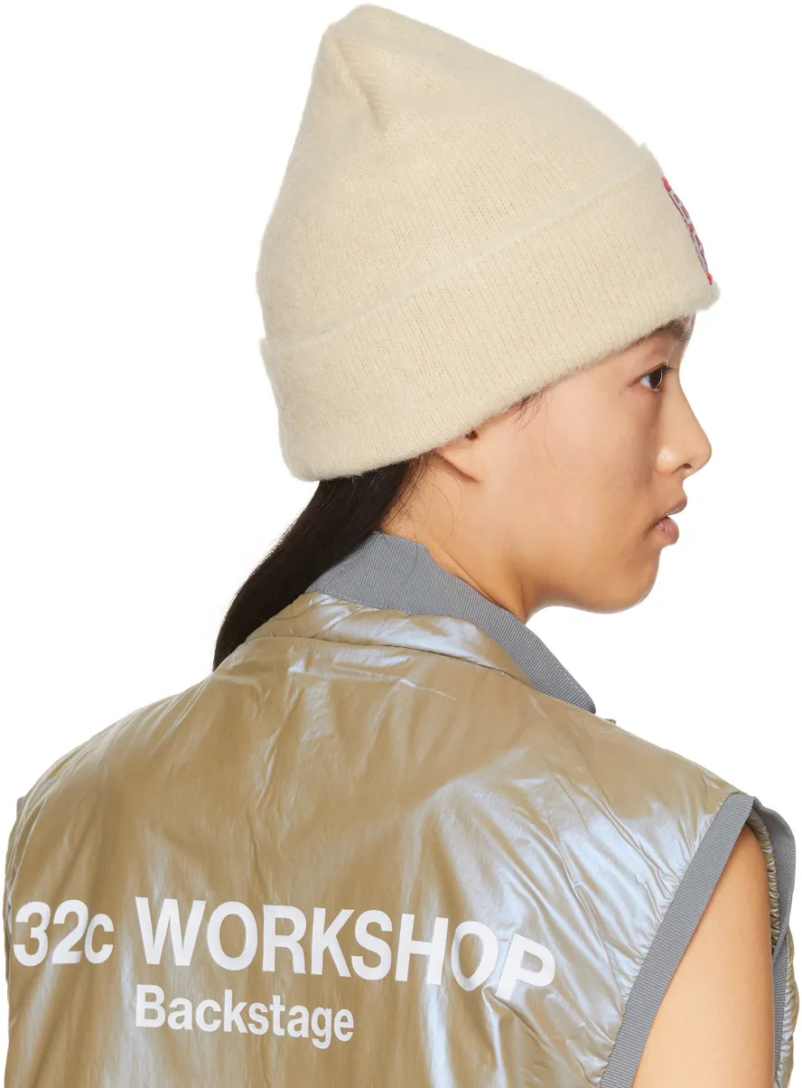By Far Logo Patch Turn-Up Brim Beanie