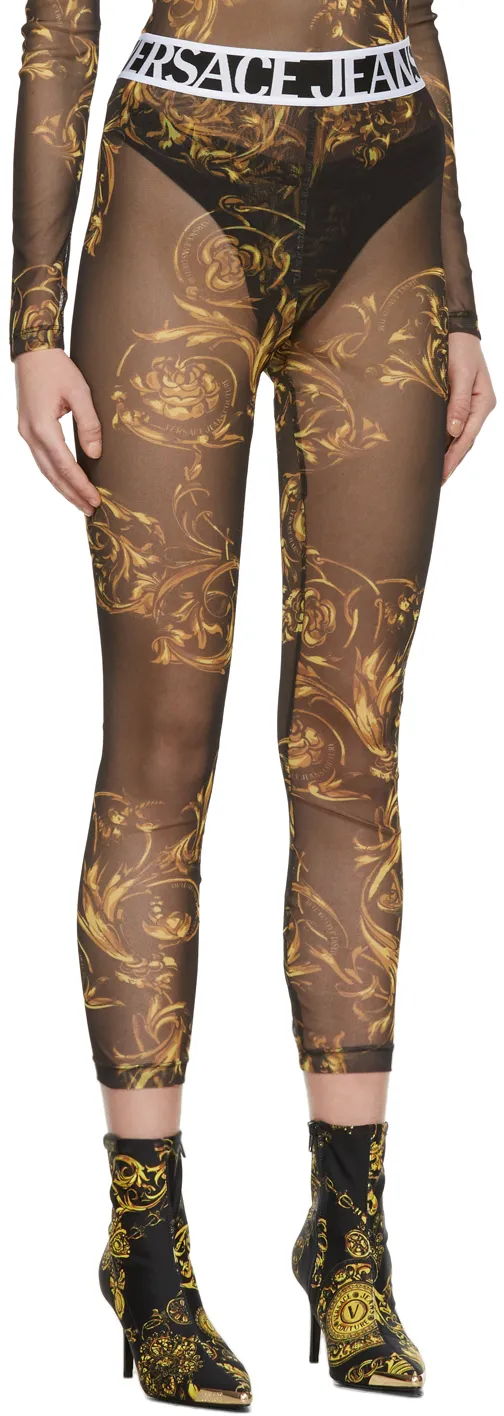 Logo Print Tights Socks