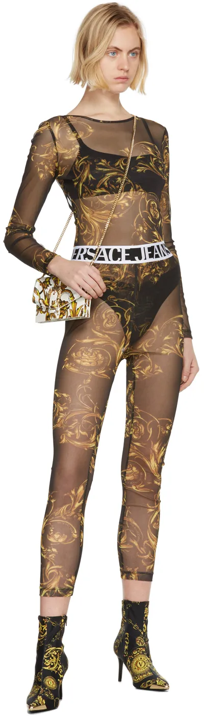 Logo Print Tights Socks