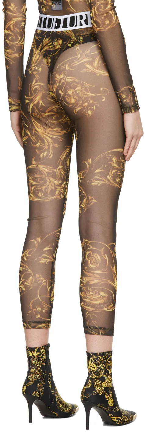 Logo Print Tights Socks