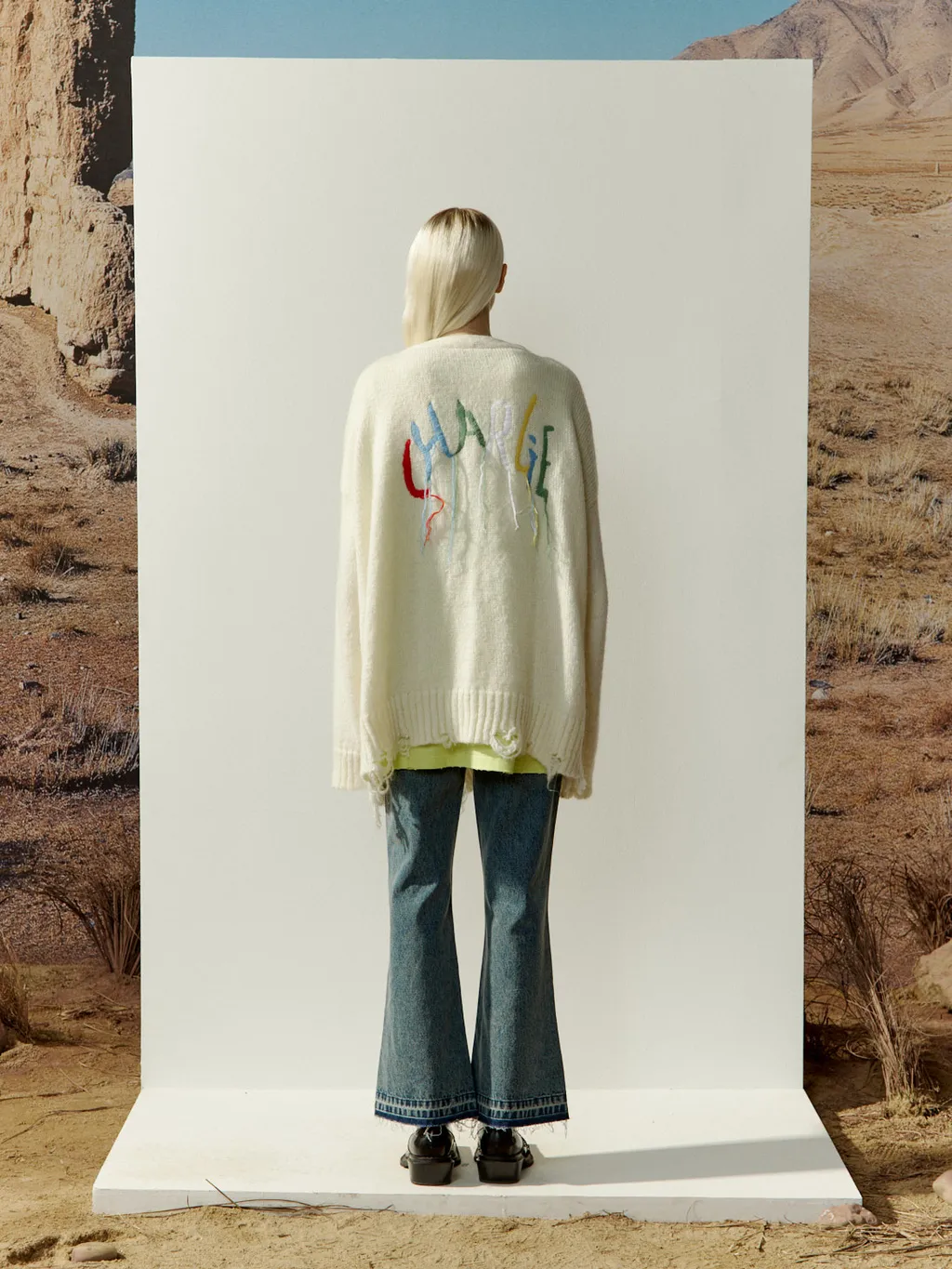 Imitation Of Old Logo Knitted Cardigan
