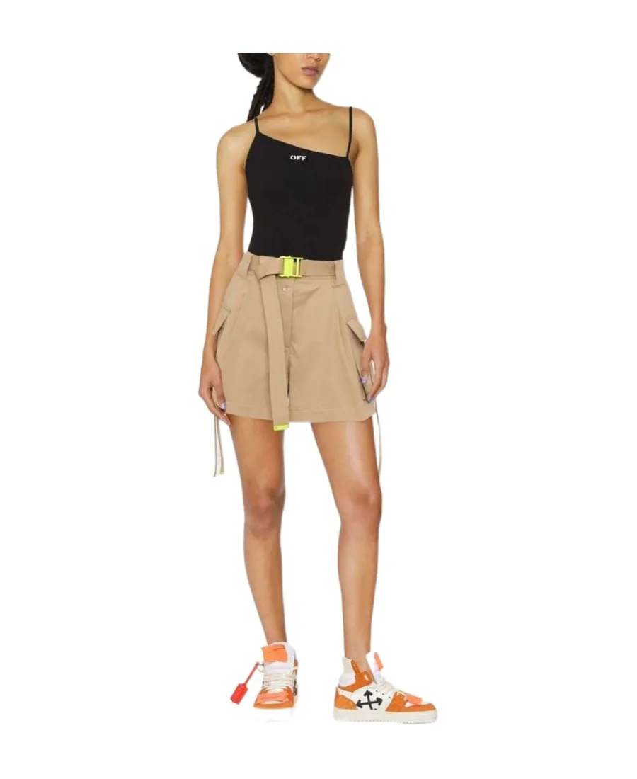 Gabardine Cargo Shorts