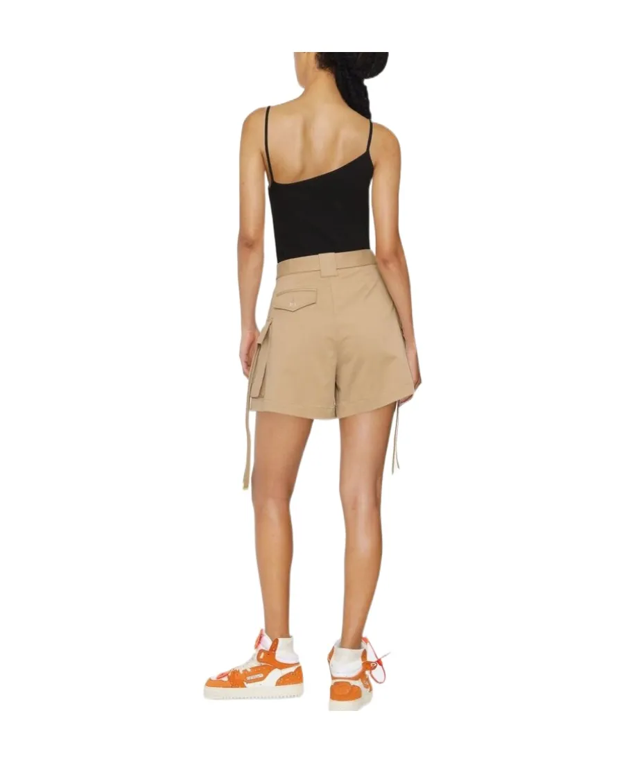 Gabardine Cargo Shorts