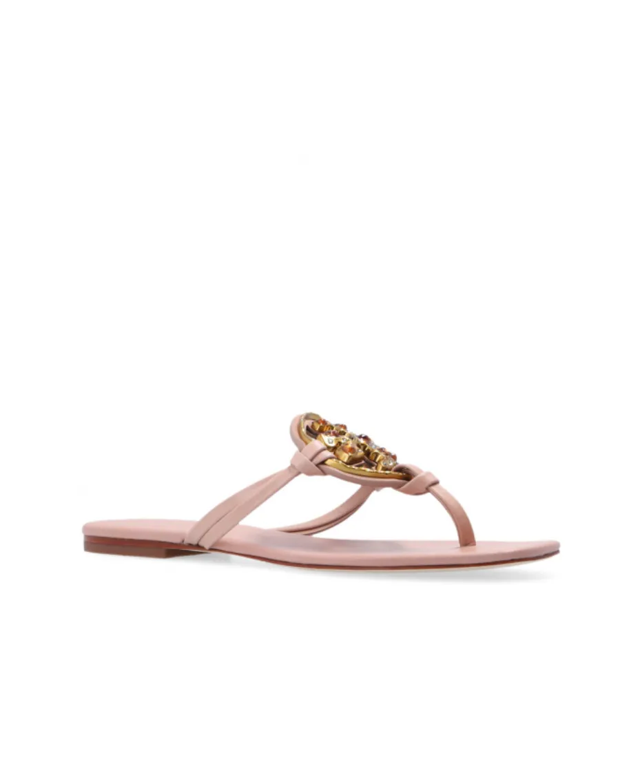 Logo-Plaque Flat Sandals