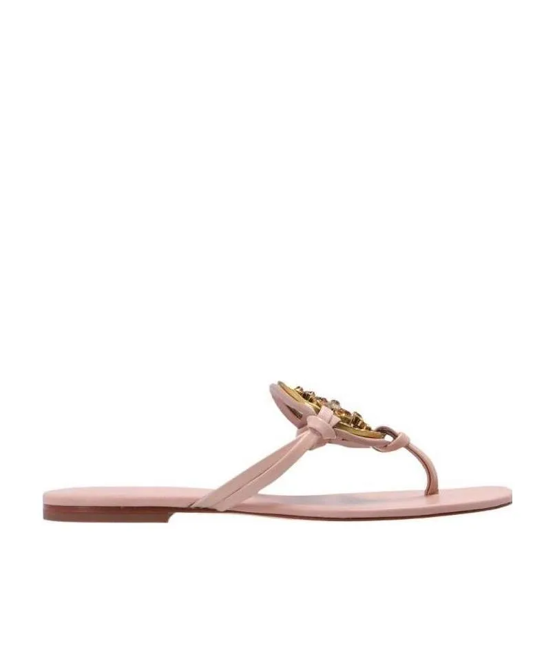 Logo-Plaque Flat Sandals
