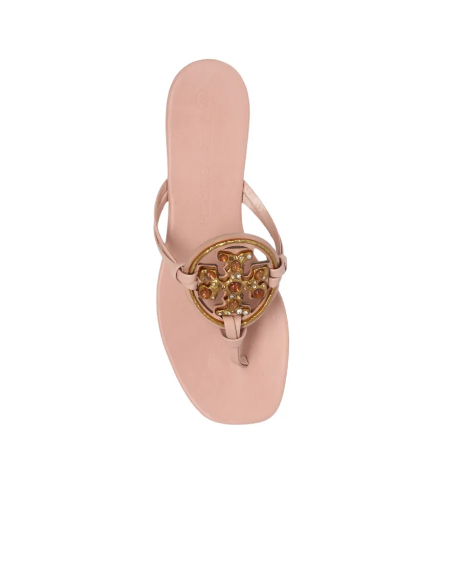 Logo-Plaque Flat Sandals