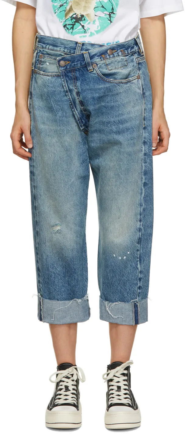 Low-Rise Cropped Jeans
