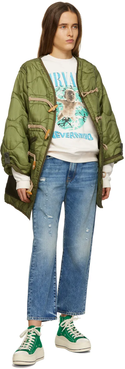 Logo Straight Ankle Jeans