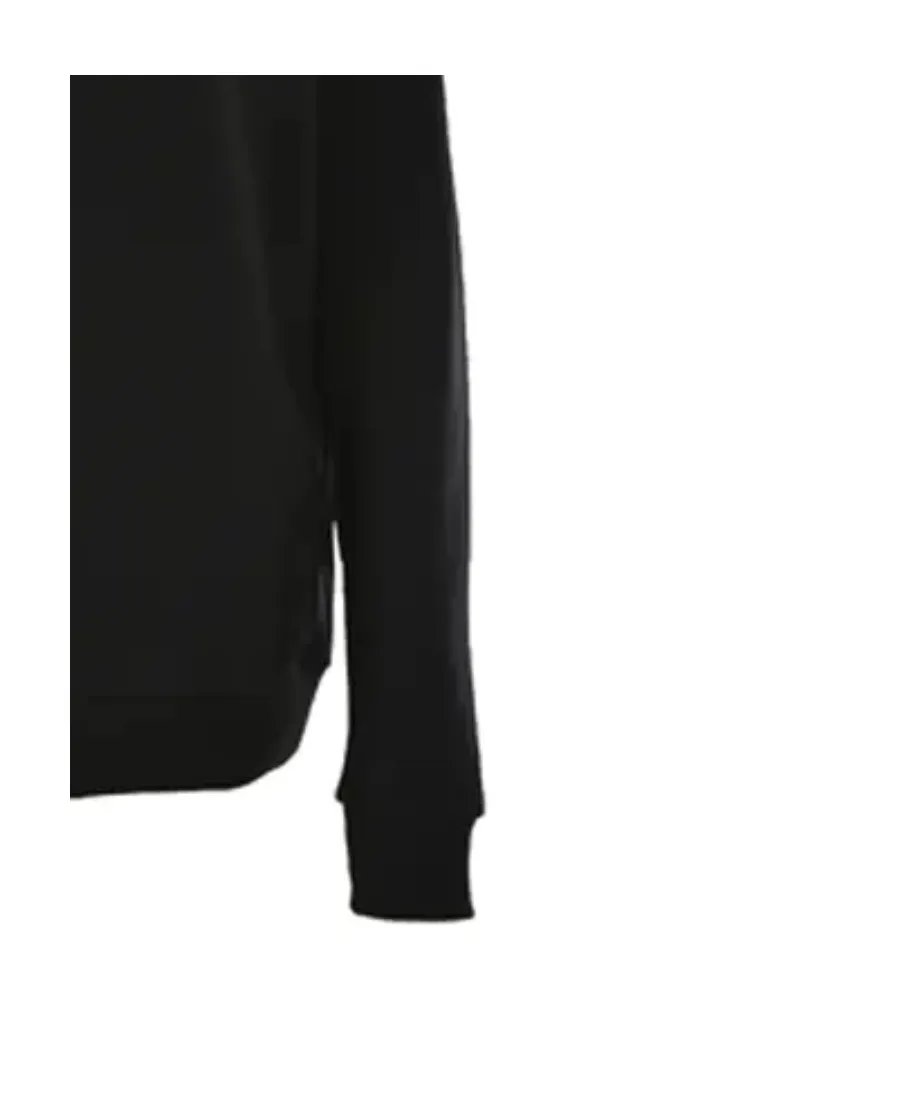 Black Printed Logo Sweater