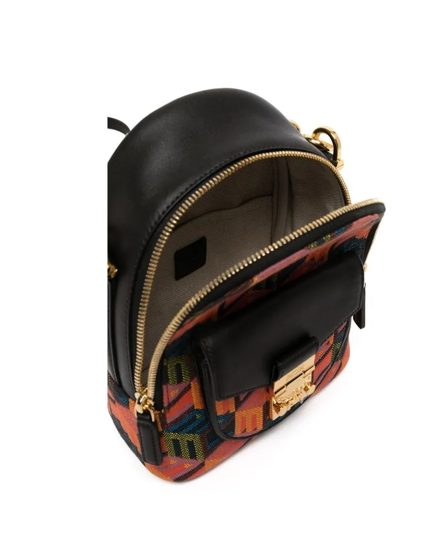 Logo Geometric Jacquard Backpack