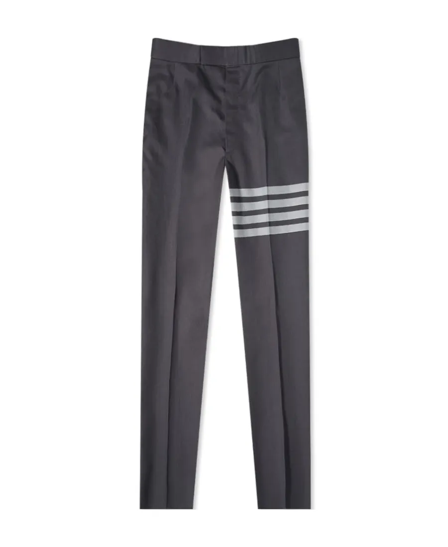Thom Browne 4-Bar Turn-Up Hem Tailored Trousers