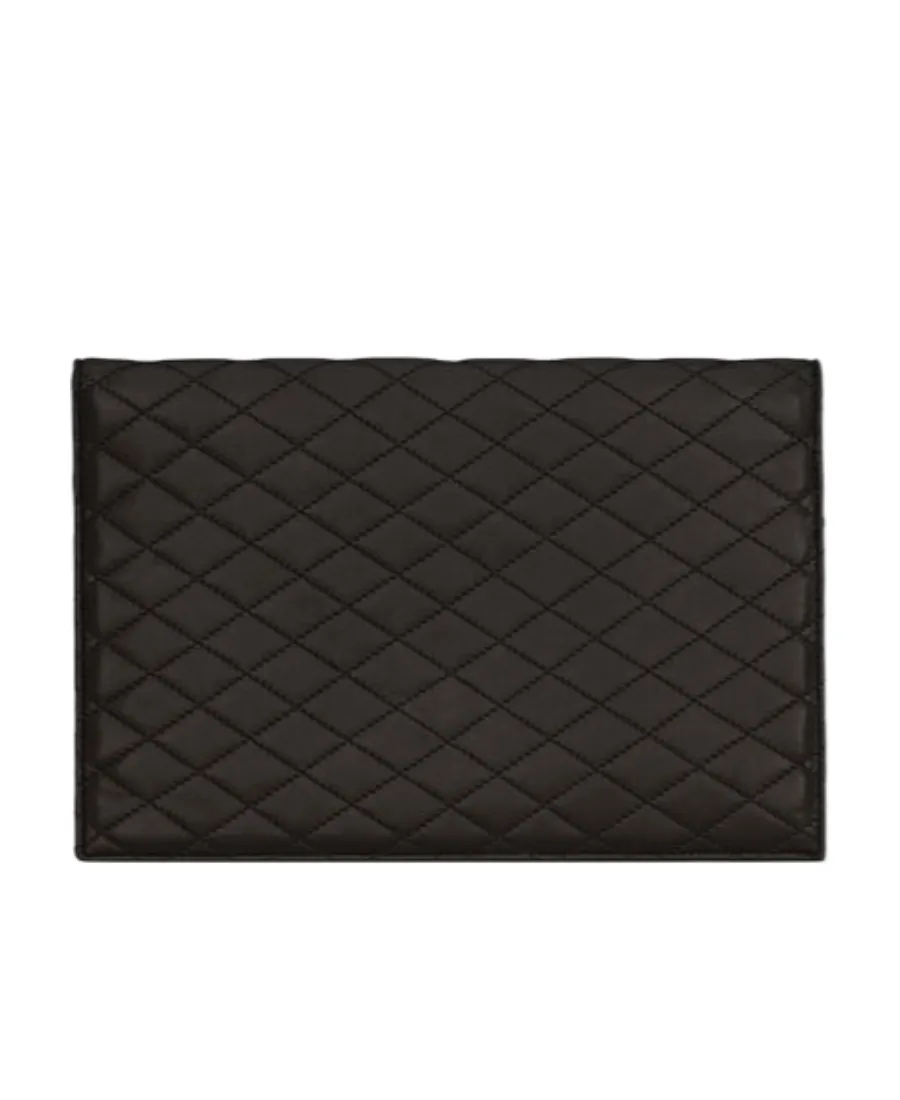 Gaby Quilted Envelope Clutch Bag