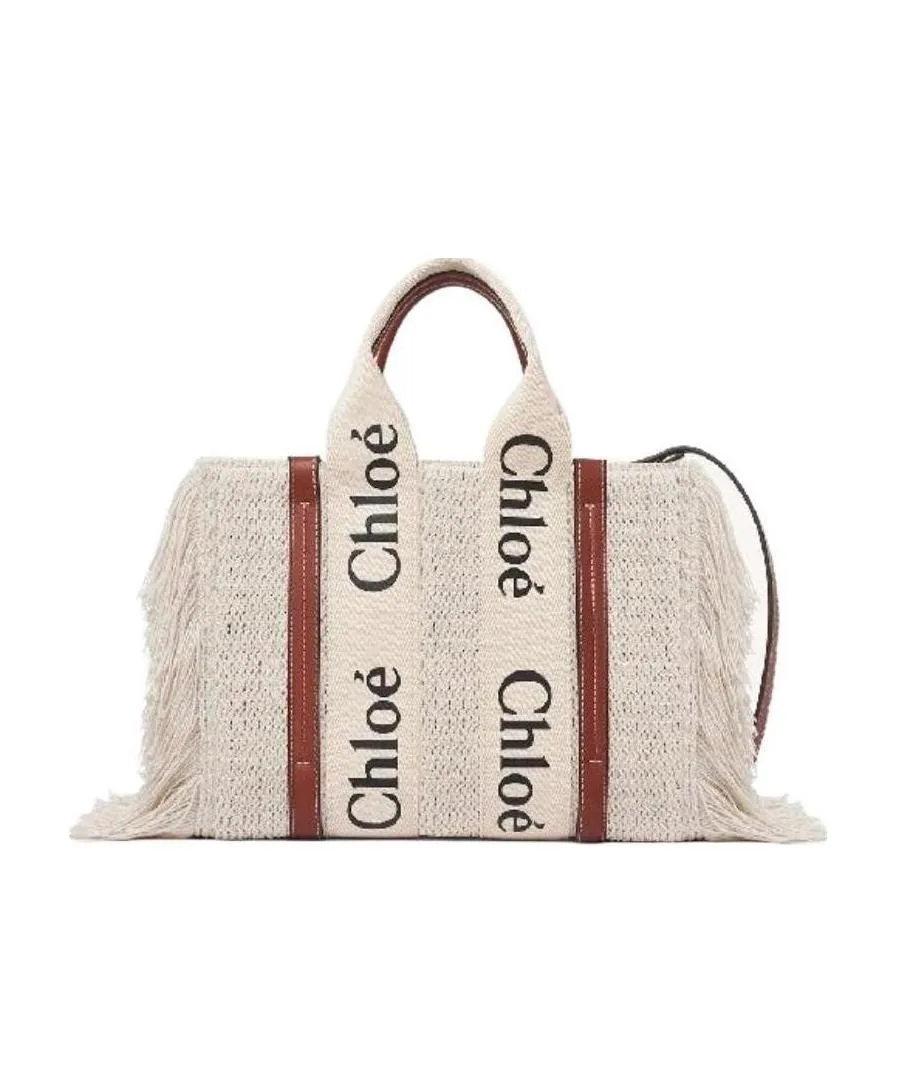 Chloé Woody Fringed Tote Bag