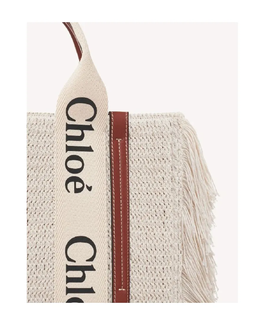 Chloé Woody Fringed Tote Bag