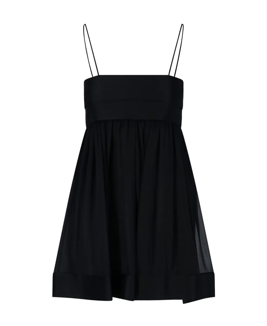 Sleeveless Dress In Crepe Muslin