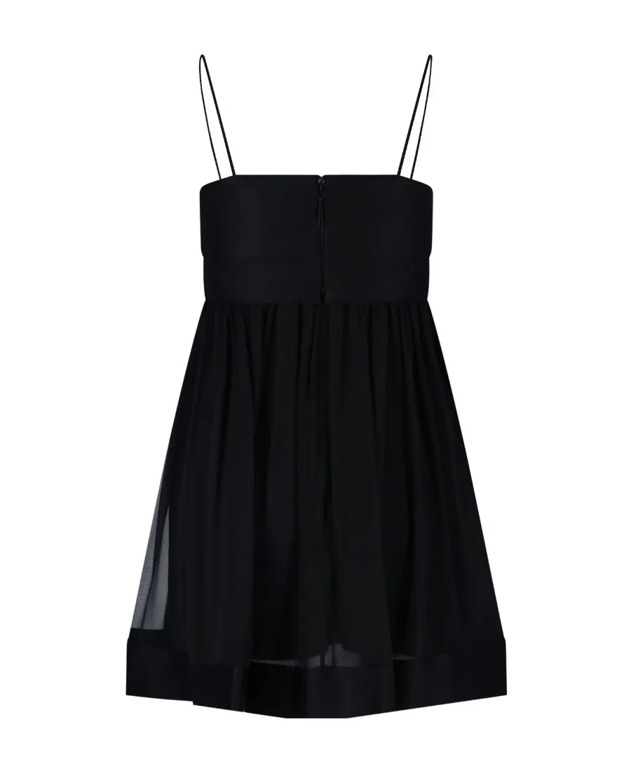 Sleeveless Dress In Crepe Muslin