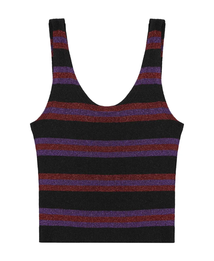 Logo Stripe Knitted Vest