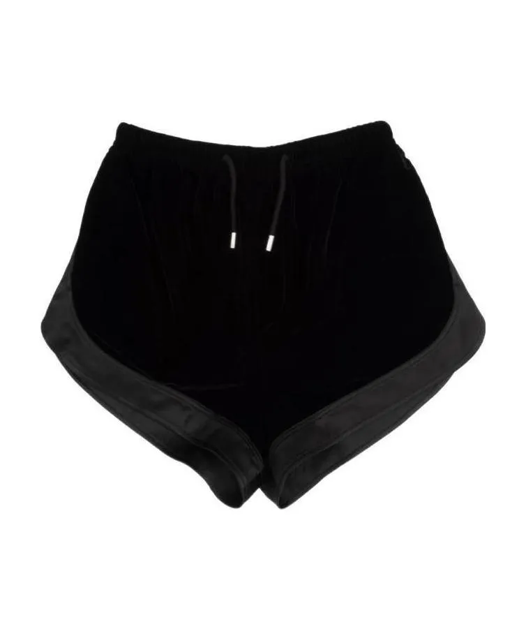 Saint Laurent Panelled Drawstring Mini Shorts