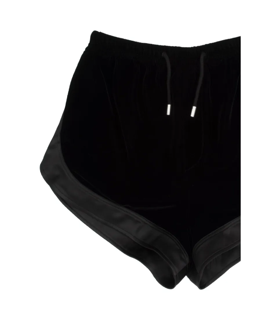 Saint Laurent Panelled Drawstring Mini Shorts