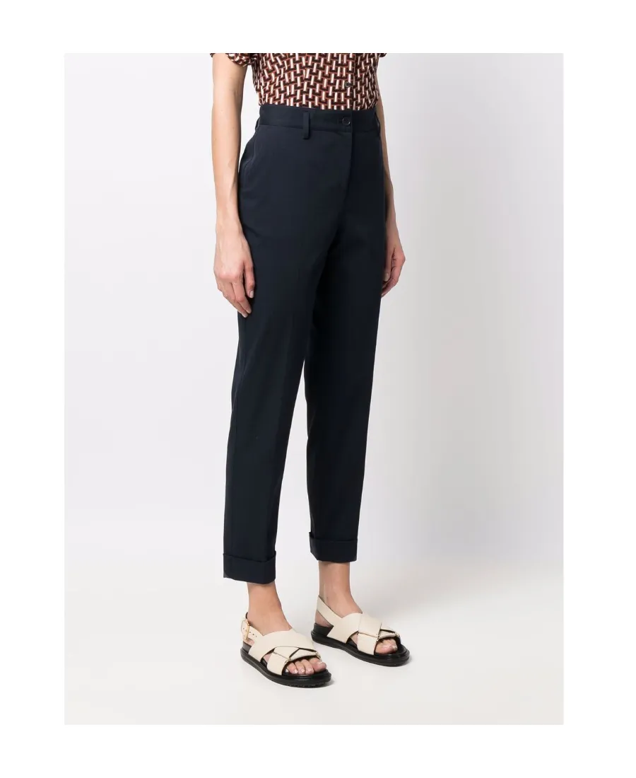 High-Waisted Tailored Trousers