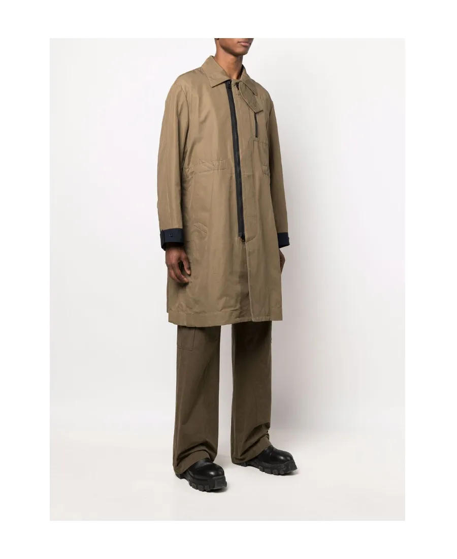 Long-Sleeve Trench Coat