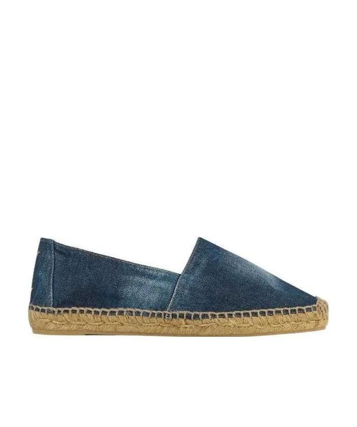 Saint Laurent Ysl Embroidered Slip-On Espadrilles