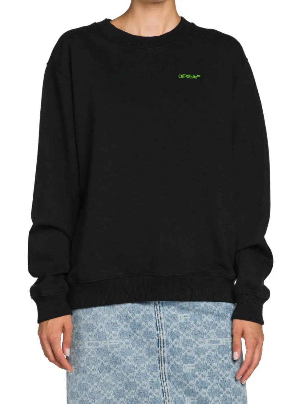 Blurred Arrow Reg Crewneck Black Multico