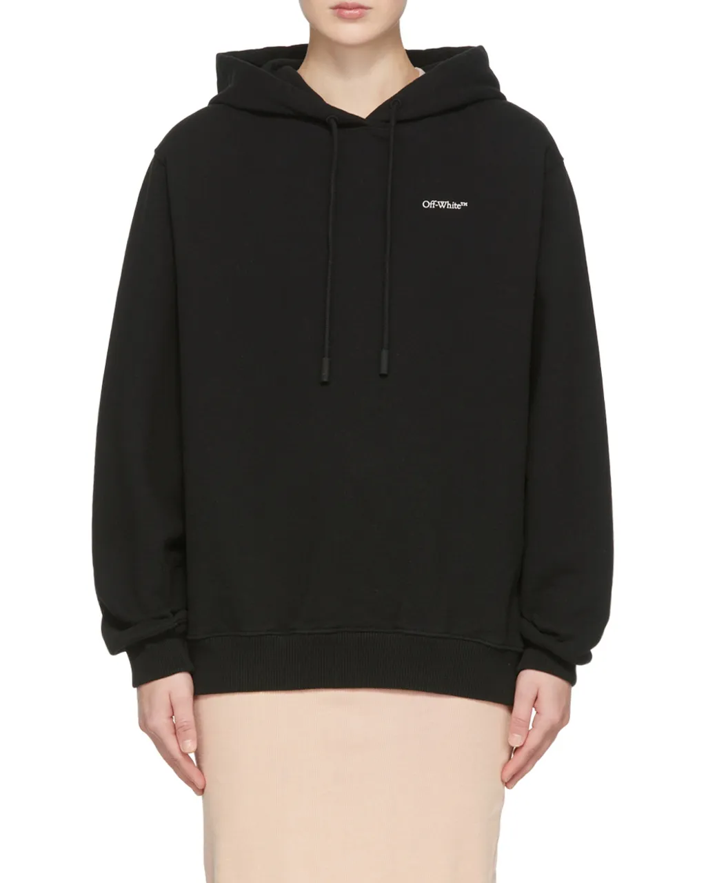 Arrows-Print Drawstring Hoodie