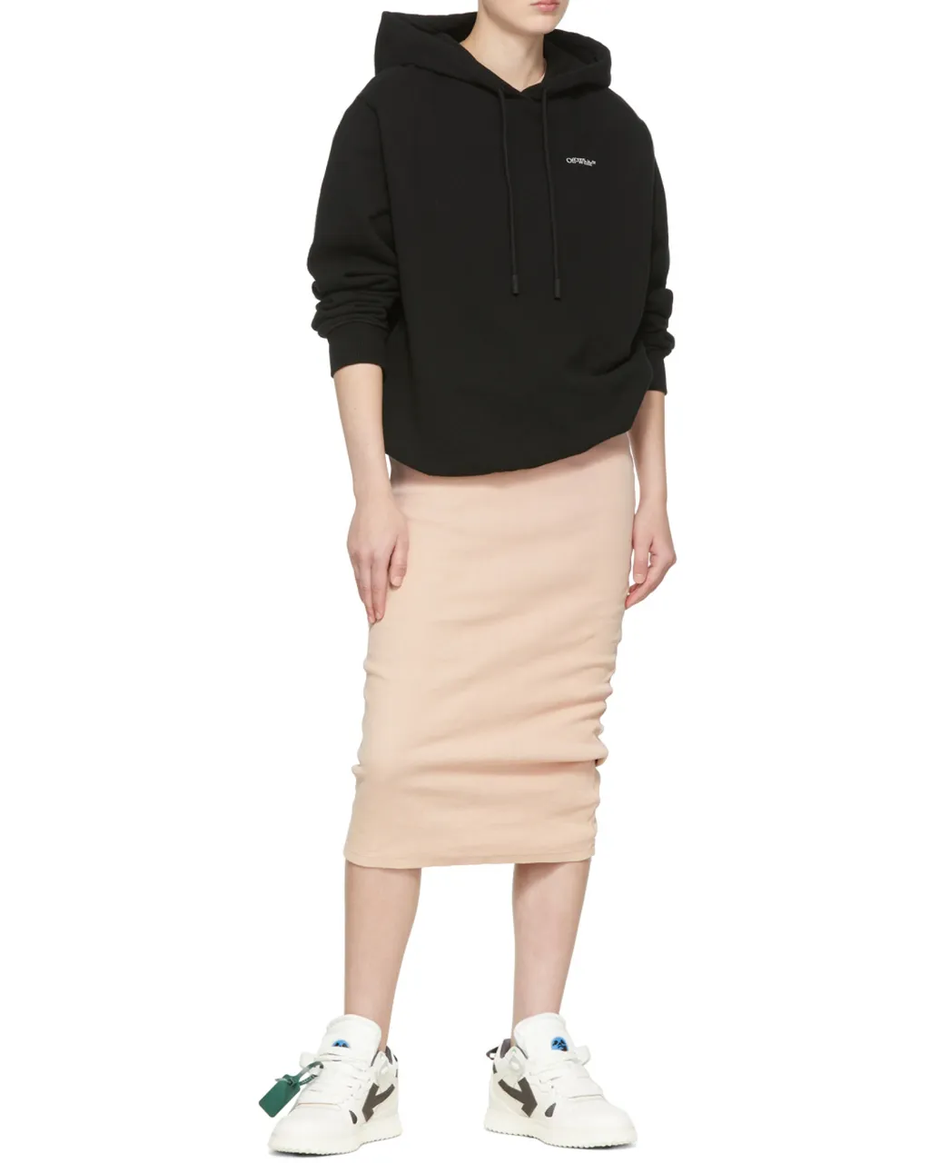 Arrows-Print Drawstring Hoodie