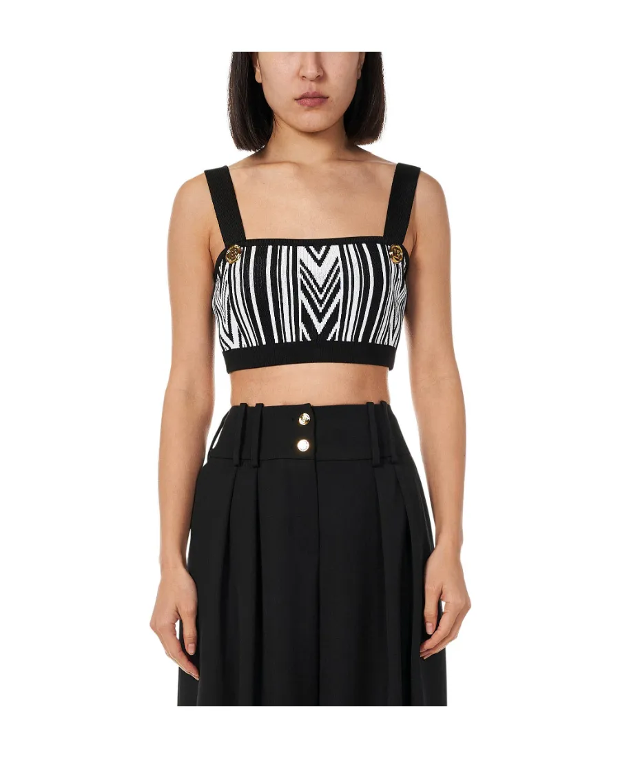 Striped Cropped Tank Top