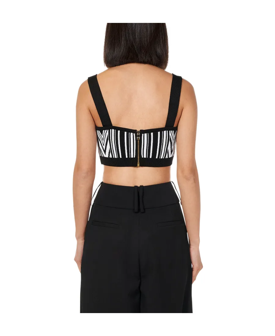 Striped Cropped Tank Top