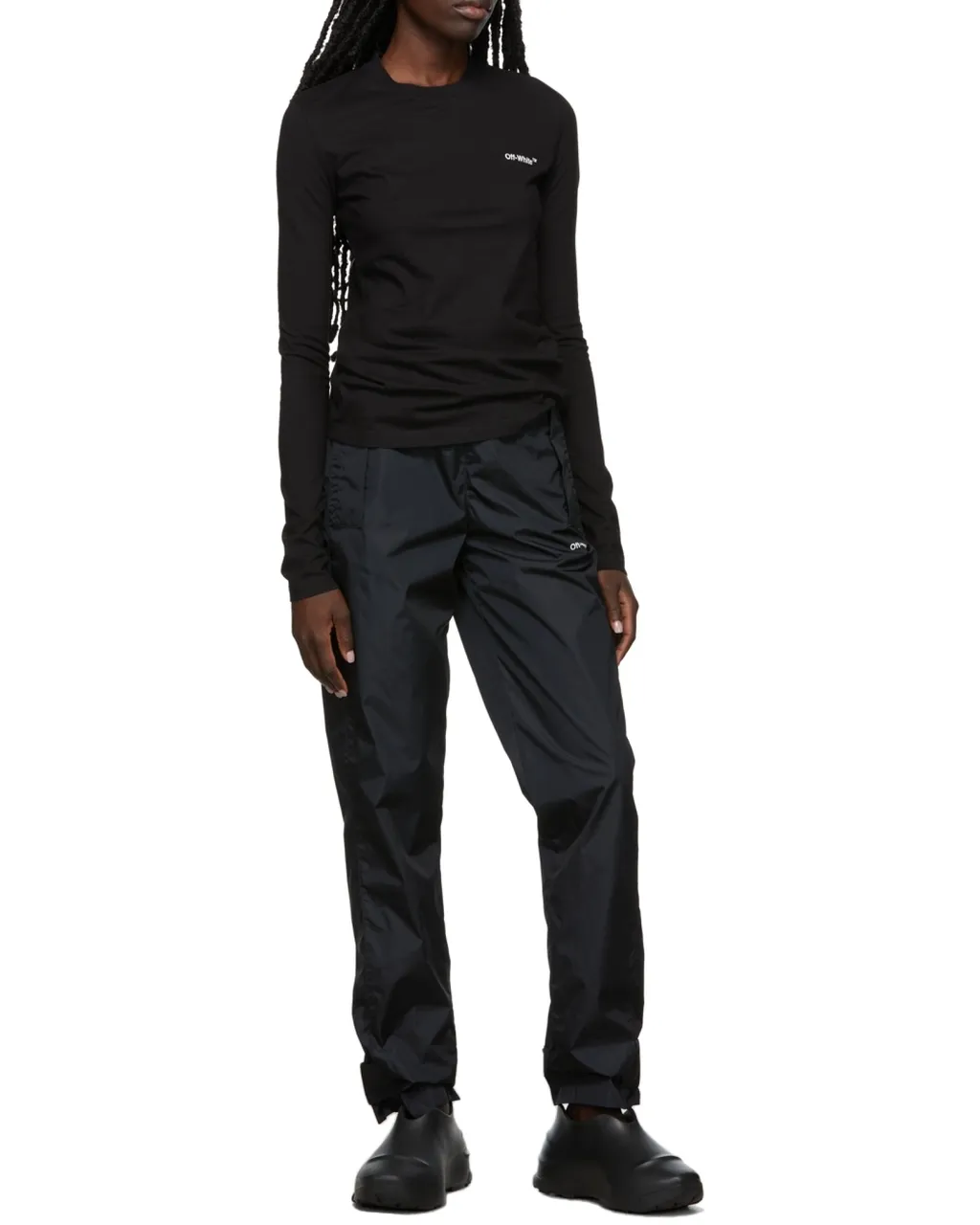 Diag-Stripe Long-Sleeved T-Shirt