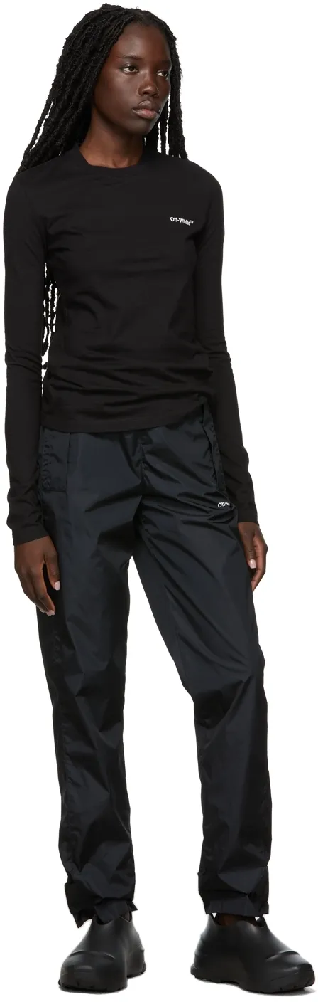 Diag-Stripe Long-Sleeved T-Shirt
