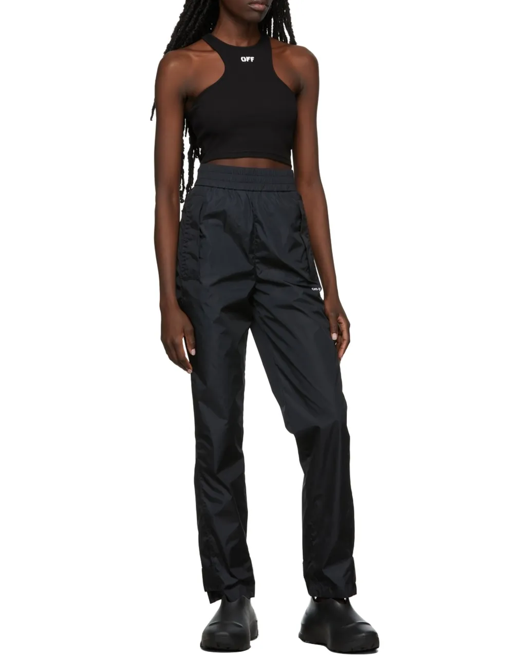 Off-Stamp Ribbed Crop Top