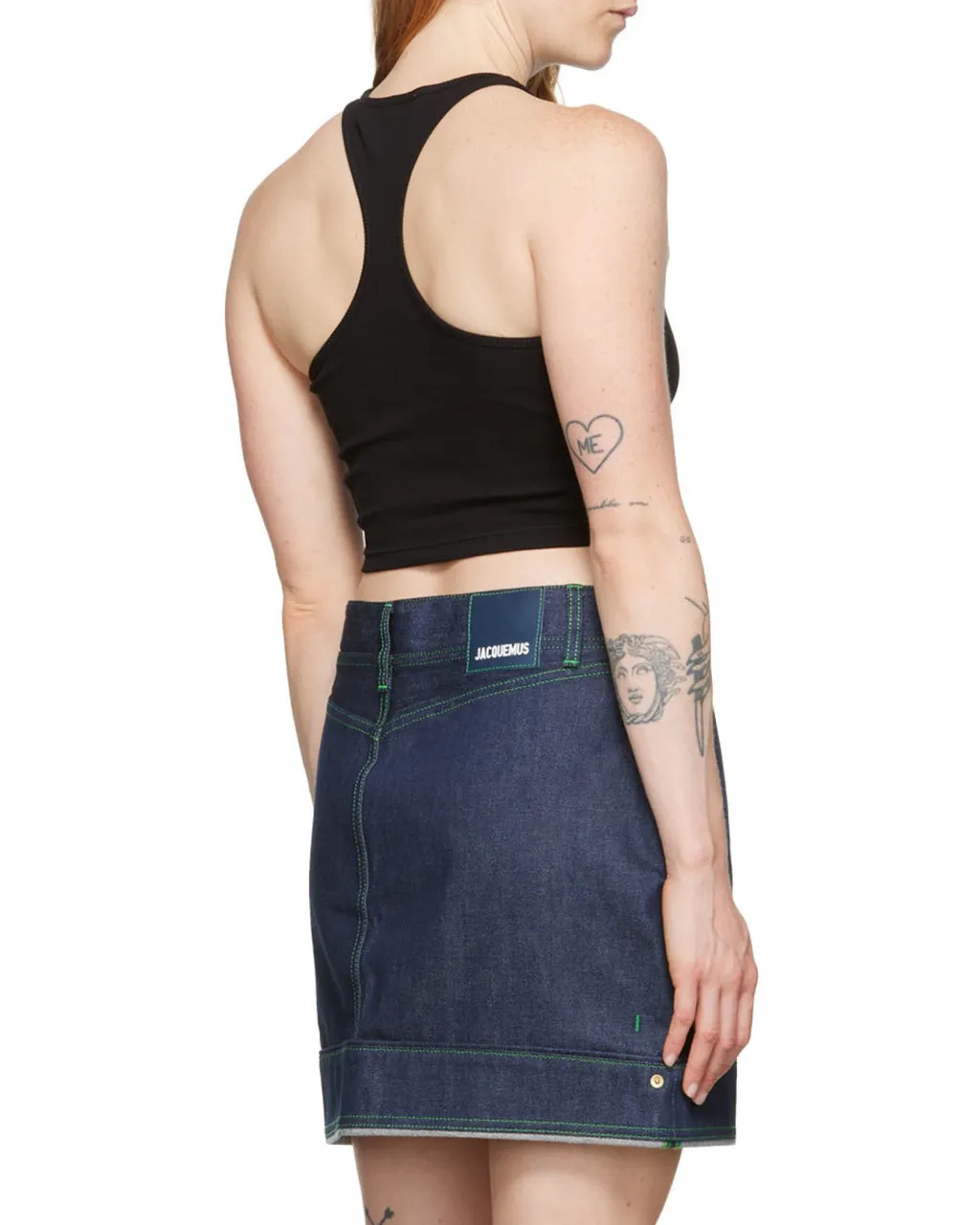 Off-Stamp Ribbed Crop Top