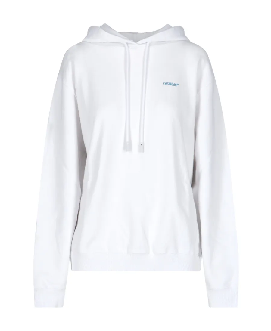Off-White Arrow Printed Drawstring Hoodie