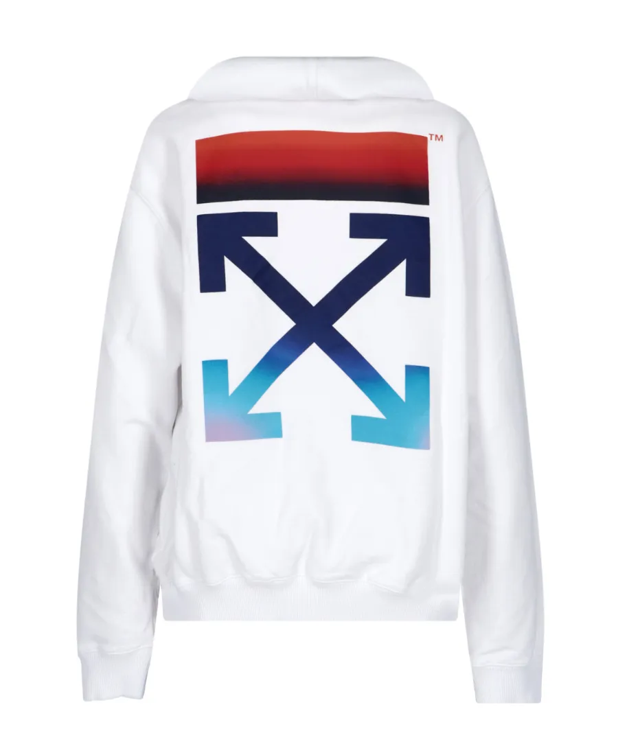 Off-White Arrow Printed Drawstring Hoodie