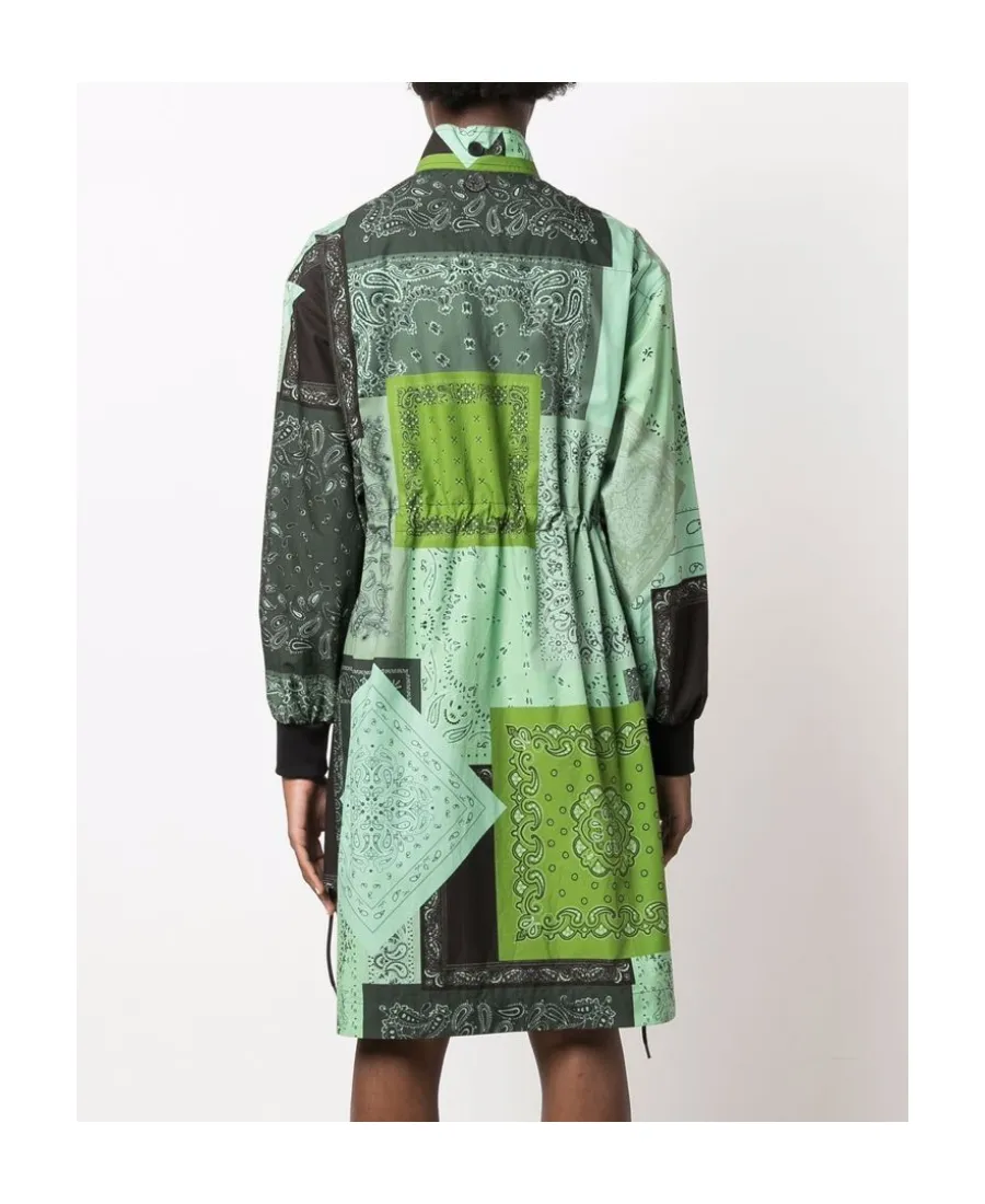 Kenzo Paisley Print Long-Sleeved Shirt Dress