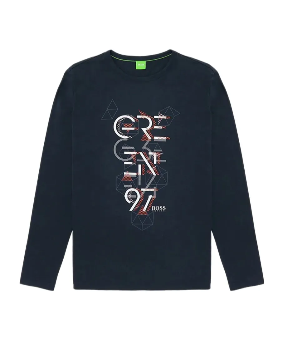 Round Collar And Long-Sleeved T-Shirt