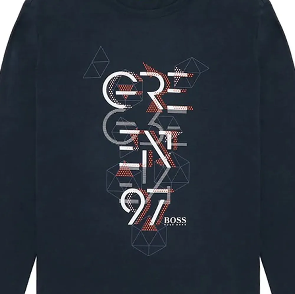 Round Collar And Long-Sleeved T-Shirt