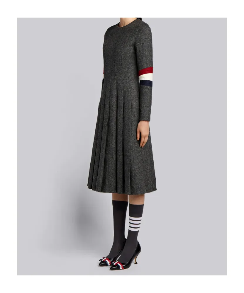 Wool Pleated Dress