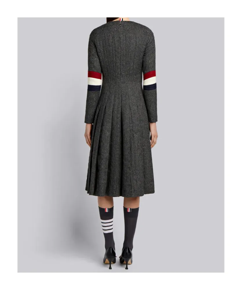 Wool Pleated Dress