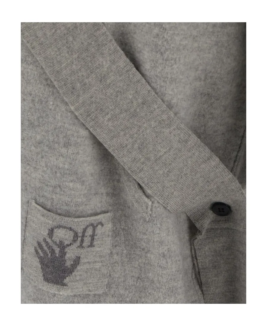 Off-White Logo Patch Drawstring Hoodie